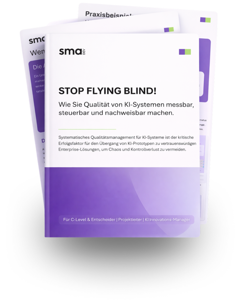 Stoppen Sie den Blindflug Ihrer KI-Systeme: Whitepaper Cover